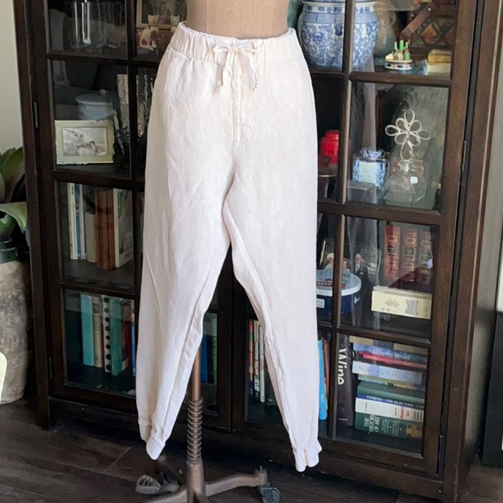 Saks Fifth Avenue Linen Ankle Pants, size XL